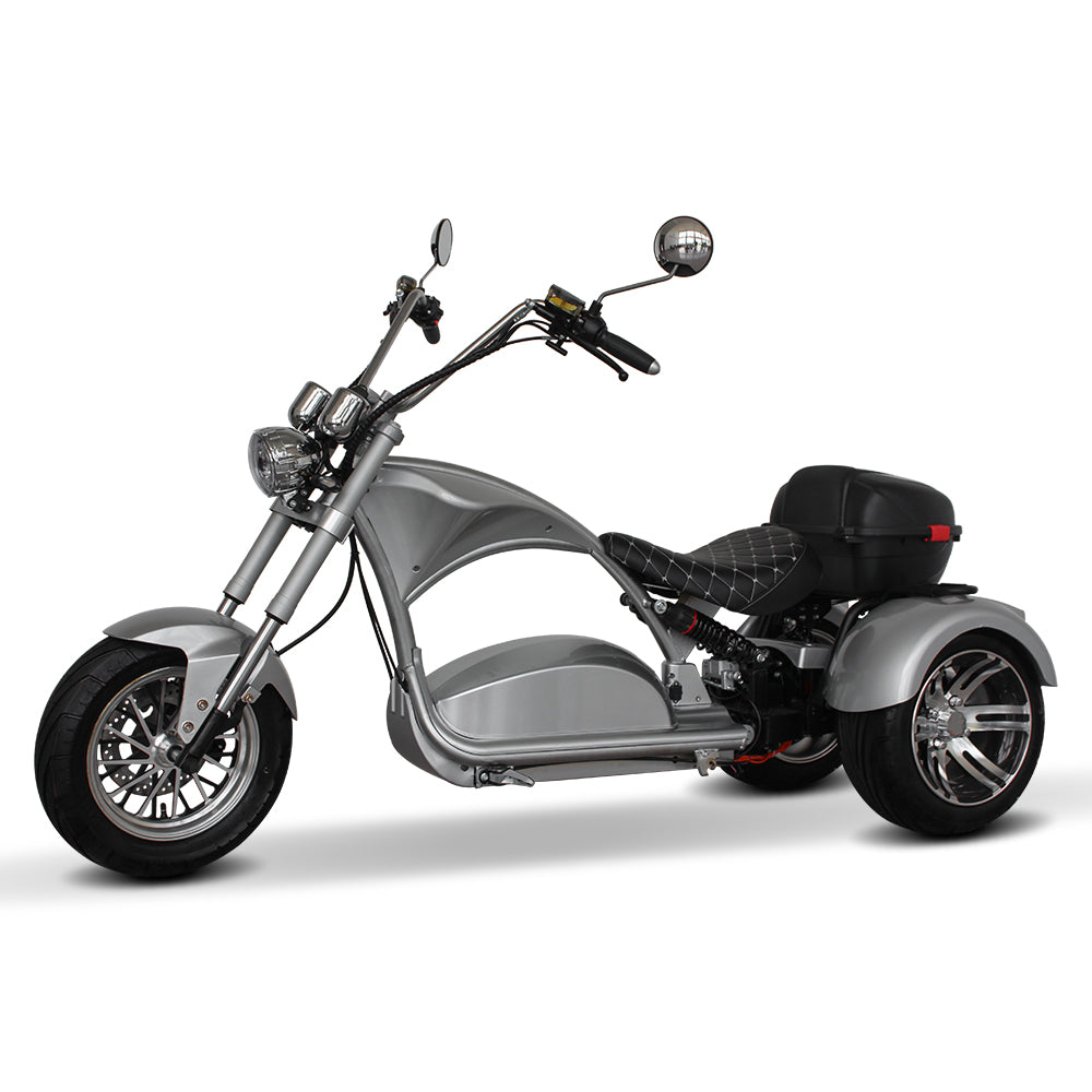 New 3 Wheel Electric Scooter 2000w 60AH 12AH/20AH/2X20AH Battery Electric chopper Citycoco Fast Speed 3 Wheels Tricycle