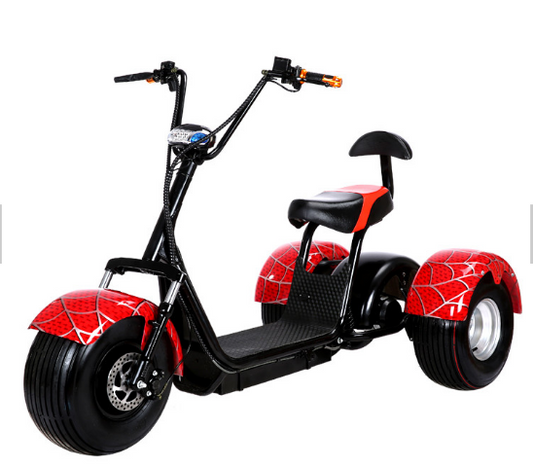 Max Speed 45km/h 1000w/1500w/2000w Motor 60v 3 Wheel Fat Tire Three Wheel Scooter Citycoco Made in China