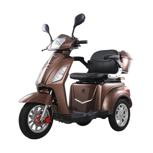 EEC COC Three Wheels Mobility Electric Scooter Adult Safe and Convenience for Elderly Powerful 1000w 60V 20AH Lithium Battery