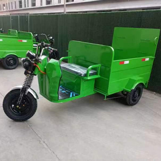 Electric Garbage Truck Municipal Road Bucket Three-wheel Self-loading Garbage Removal Equipment China