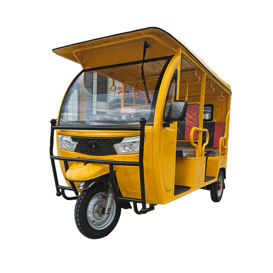 2000W Sightseeing Passenger Electric Tricycle with Lead-Acid Battery Open Body 3 Wheels for Adults Scenic Spot Use