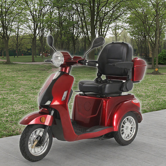 EEC Adult 60V 500W Lead-acid Battery Scooter Foldable European Warehouse Three Wheeled Electric Scooter for Elderly