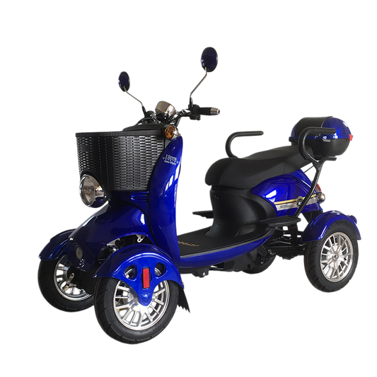 4 Wheels Scooter 500w/800w Motor 60v Electric Mobility Scooter for Elderly Good Seller Adult Safe and Convenience