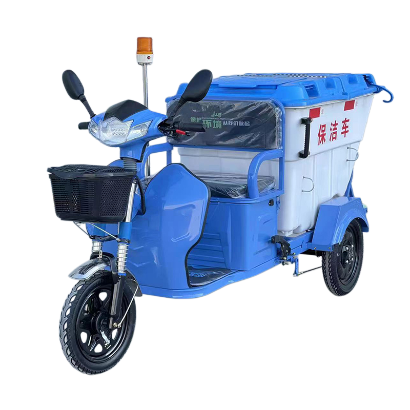 Electric Three-wheel Garbage Can Loading and Unloading Truck Community Garbage Collection and Transfer Truck 500L