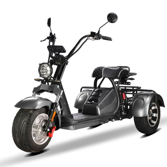 EU Type 2000w 20ah/40ah Removable Battery Big Tire 3 Wheel Electric Scooter Coc Electric Adult Eu Stock