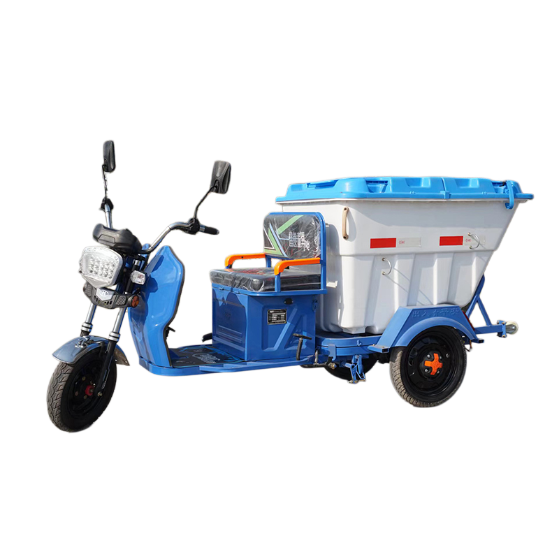 Electric Three-wheel Garbage Can Loading and Unloading Truck Community Garbage Collection and Transfer Truck 500L