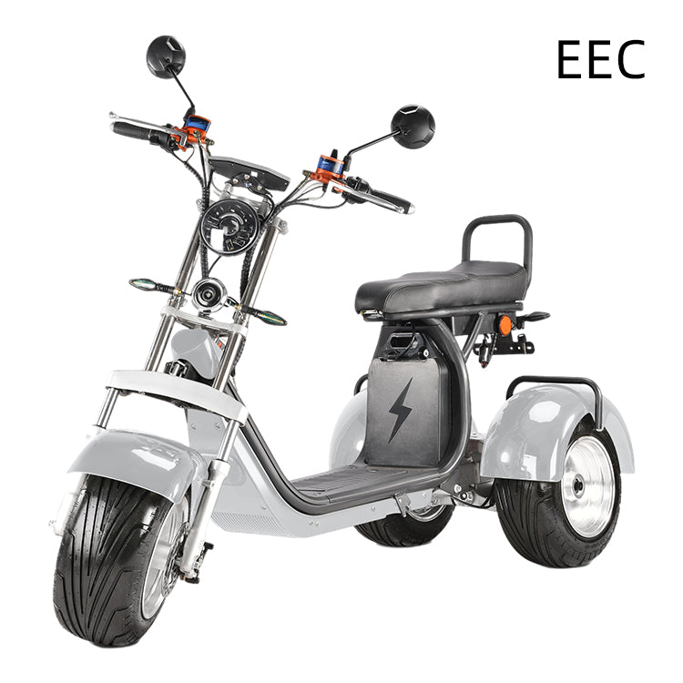 European warehouse CP-7 4000W 3 wheel Electric scooter tricycle Removable lithium battery citycoco with tailbox