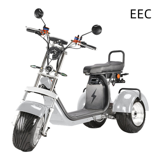 European warehouse CP-7 4000W 3 wheel Electric scooter tricycle Removable lithium battery citycoco with tailbox