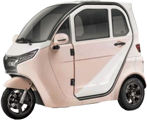 2-Seater Electric Mini Car 1200W/2500W With 60V 58ah Lead-Acid Battery Can Load 3 People Three-Wheel Electric Car Left Steering