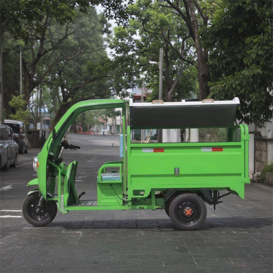 Wholesale Electric 800l Three Wheeled Garbage Removal Vehicle Electric Tricycle Garbage Truck Electric Sanitation Truck