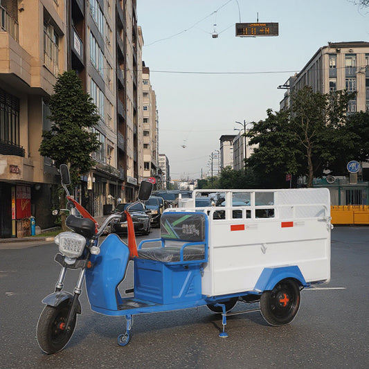 Electric Three-wheel Garbage Can Loading and Unloading Truck Community Garbage Collection and Transfer Truck 500L